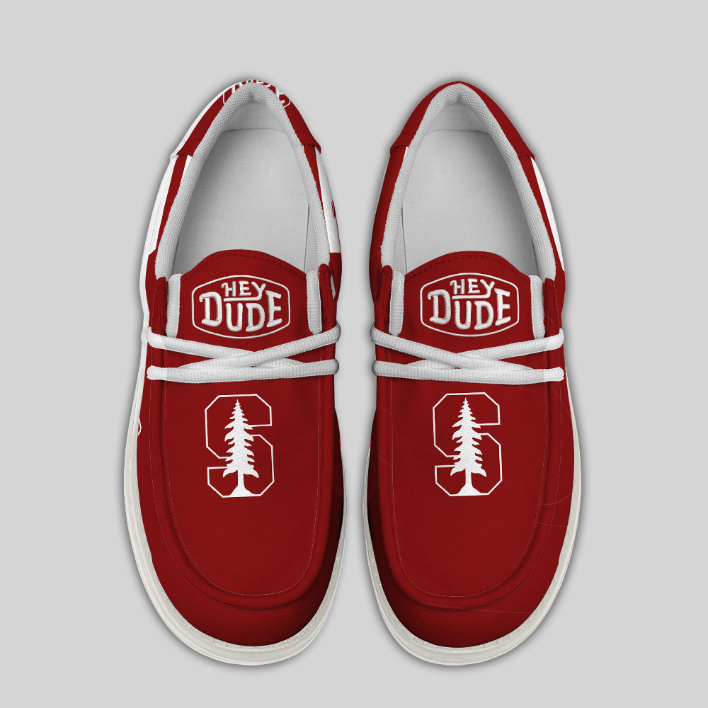 Stanford Cardinal Hey Dude Canvas Loafer Shoes - Image 4