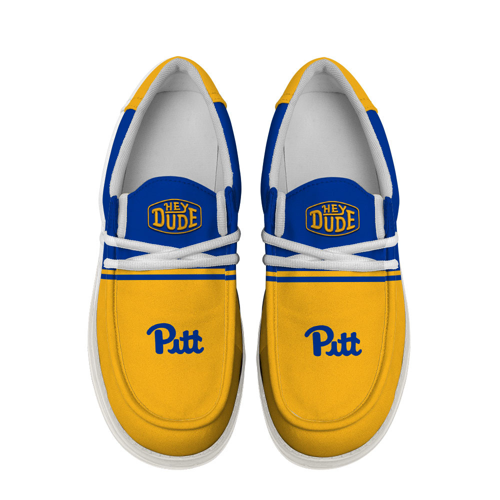 Pittsburgh Panthers Football Hey Dude Canvas Loafer Shoes For Men And Women - Image 4