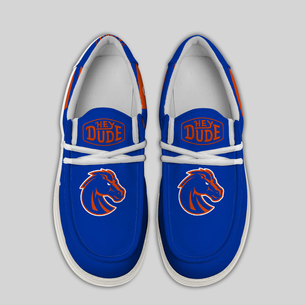 Boise State Broncos Hey Dude Canvas Loafer Shoes - Image 4