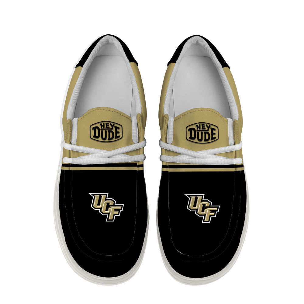 UCF Knights Football Hey Dude Canvas Loafer Shoes For Men And Women - Image 4