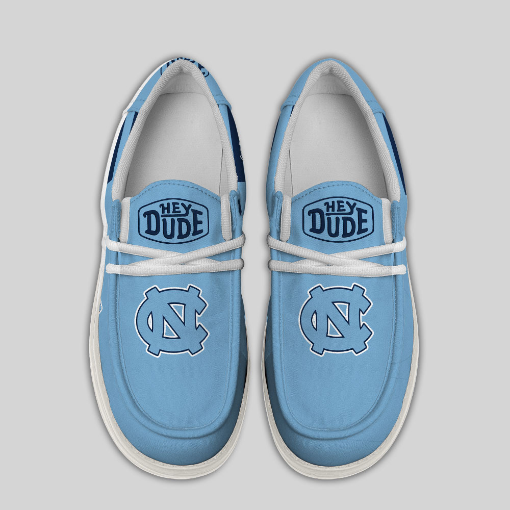North Carolina Tar Heels Hey Dude Canvas Loafer Shoes - Image 4