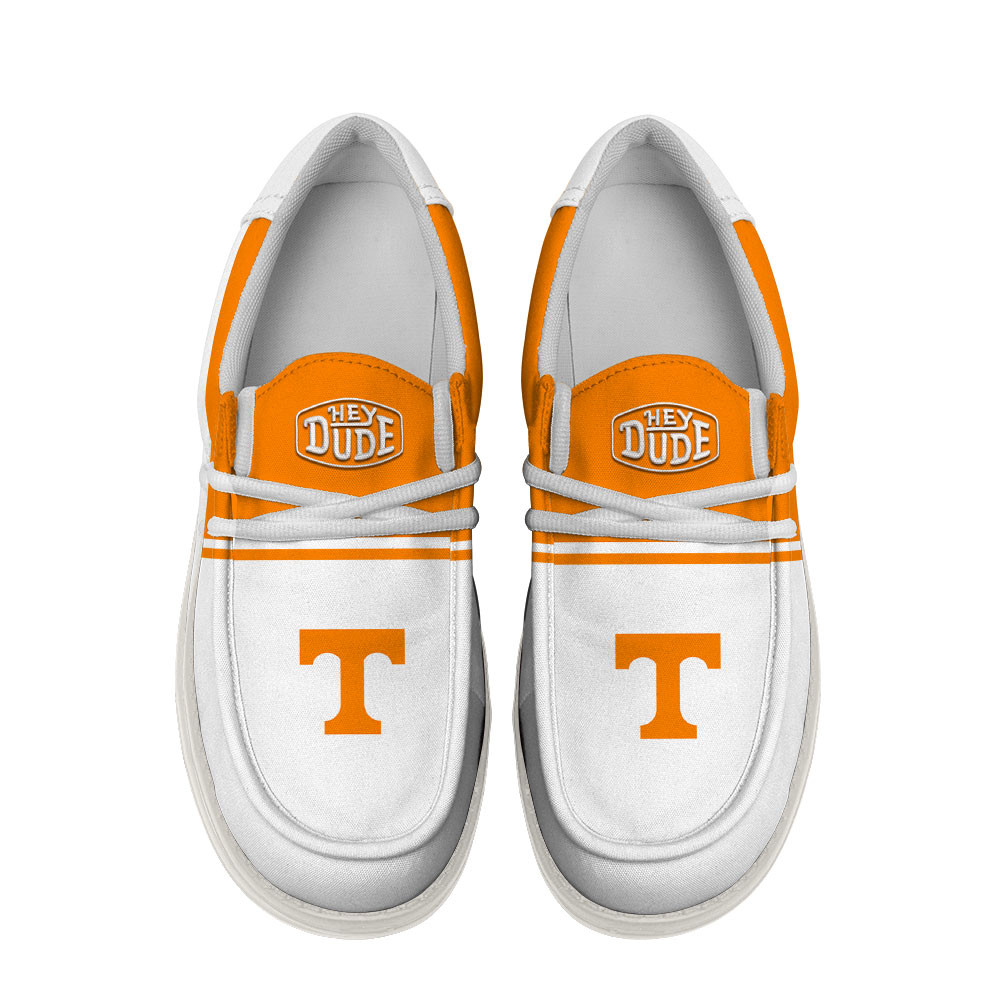 Tennessee Volunteers Football Hey Dude Canvas Loafer Shoes For Men And Women - Image 4
