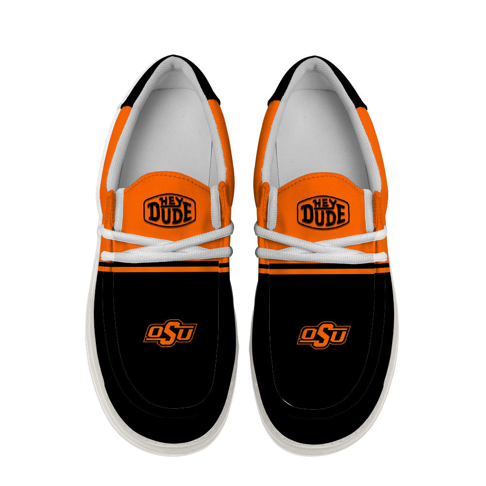 Oklahoma State Cowboys Football Hey Dude Canvas Loafer Shoes For Men And Women - Image 4