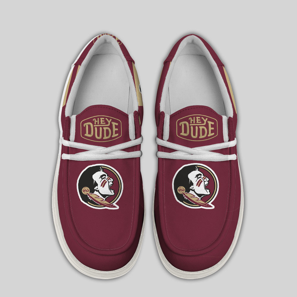 Florida State Seminoles Hey Dude Canvas Loafer Shoes - Image 4