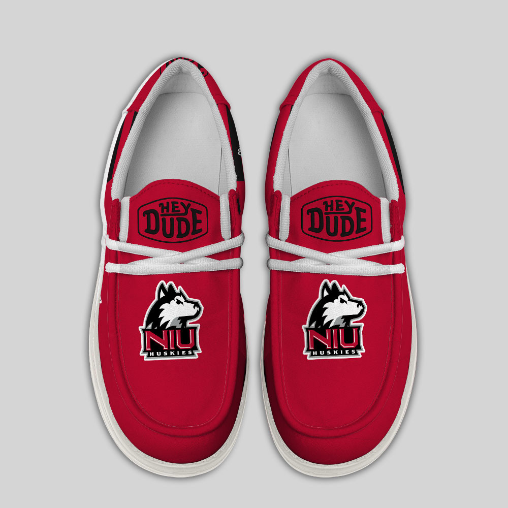 Northern Illinois Huskies Hey Dude Canvas Loafer Shoes - Image 4