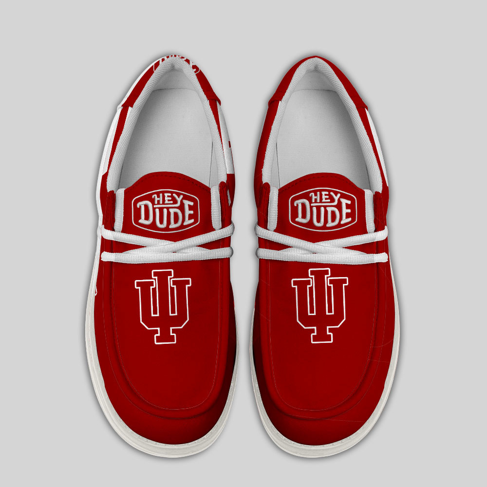 Indiana Hoosiers Hey Dude Canvas Loafer Shoes - Image 4