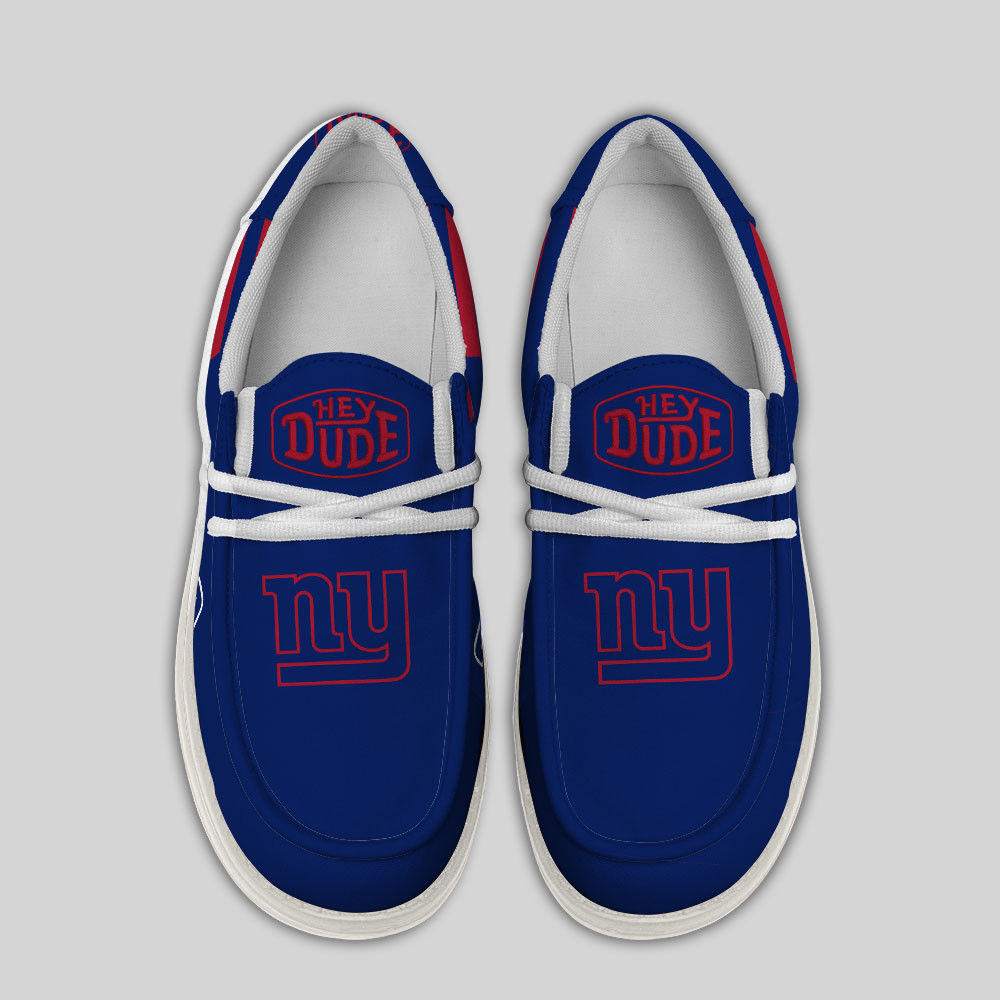 New York Giants Football Hey Dude Canvas Loafer Shoes - Image 4