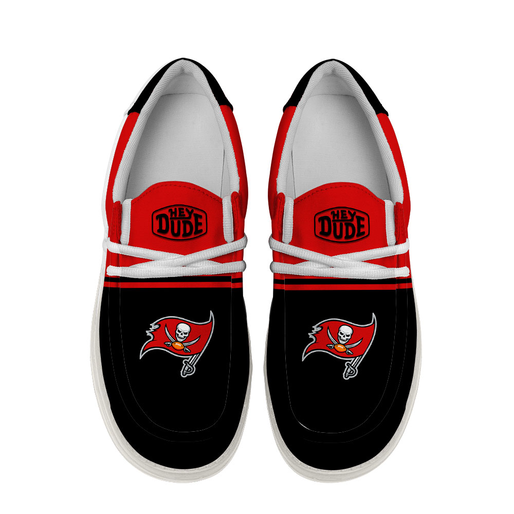 Tampa Bay Buccaneers Football Hey Dude Canvas Loafer Shoes For Men And Women - Image 4