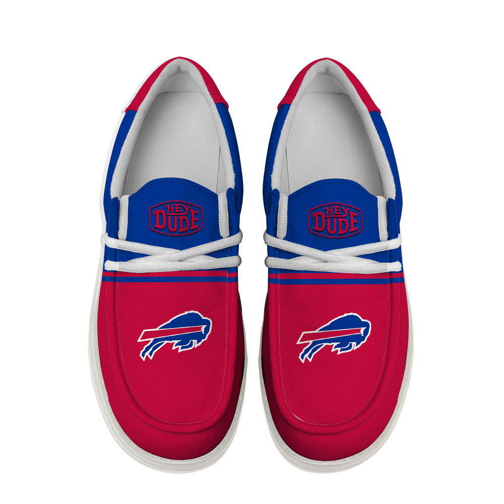 Buffalo Bills Football Hey Dude Canvas Loafer Shoes For Men And Women - Image 4