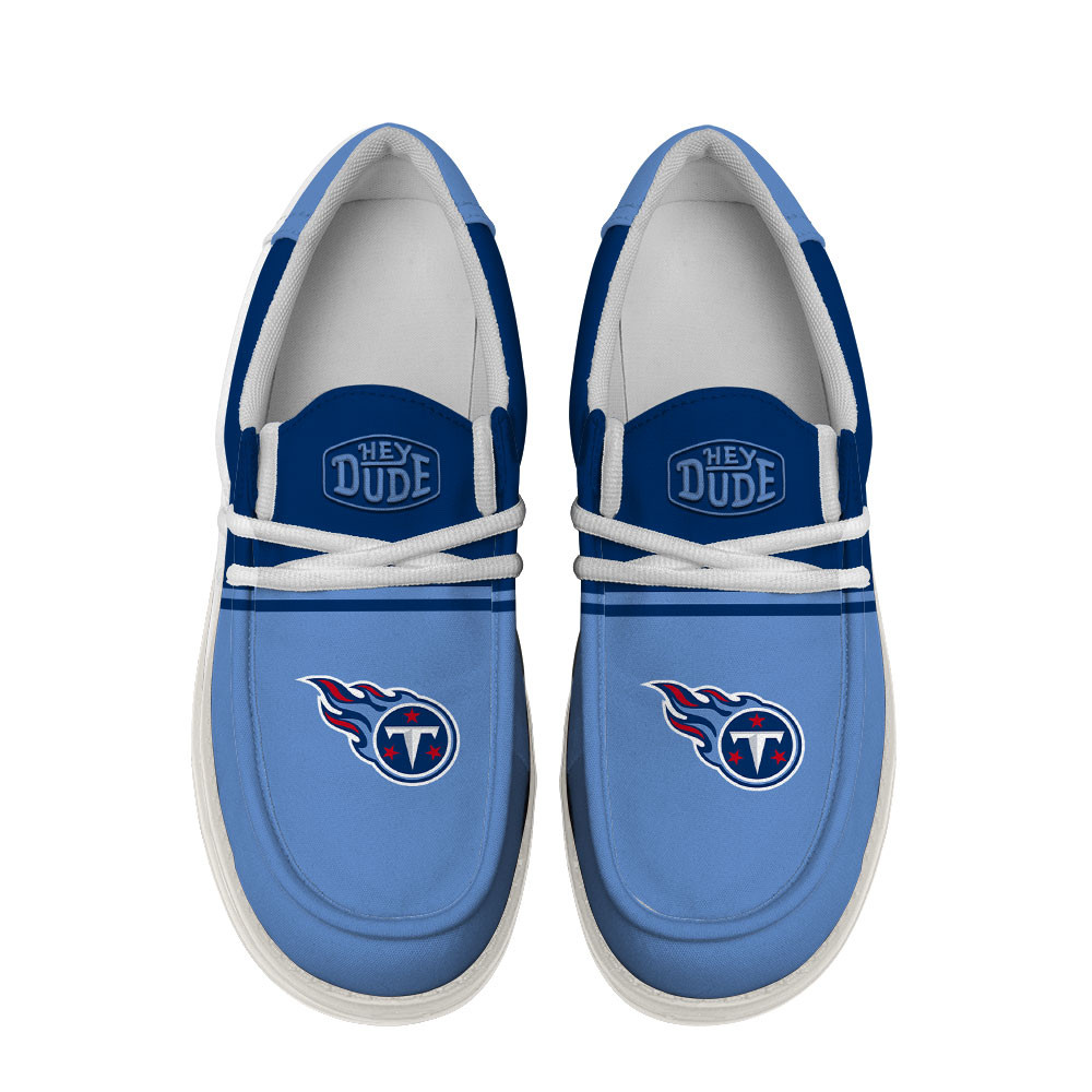 Tennessee Titans Football Hey Dude Canvas Loafer Shoes For Men And Women - Image 4