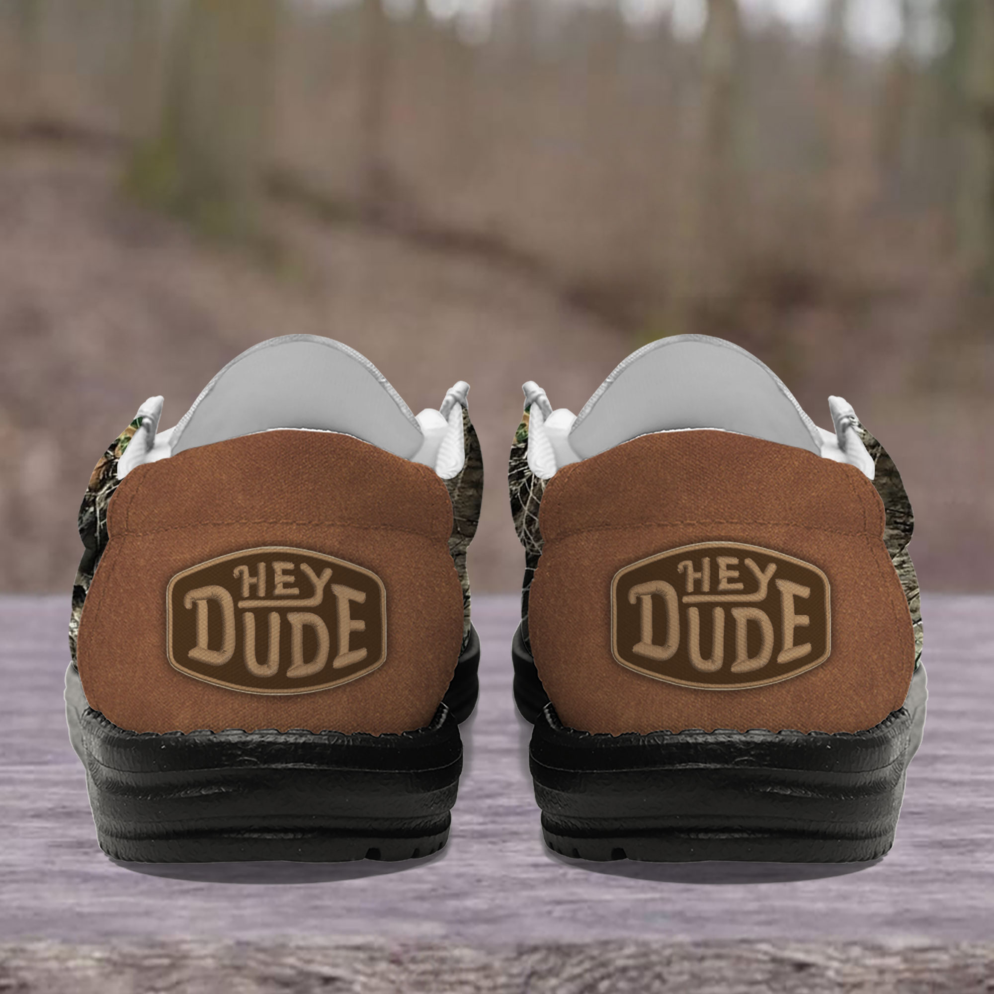 Tennessee Titans Camo Hunting Hey Dude Canvas Loafer Shoes - Image 4