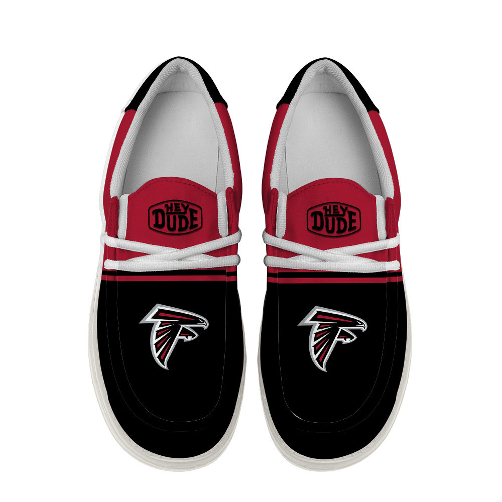 Atlanta Falcons Football Hey Dude Canvas Loafer Shoes For Men And Women - Image 4