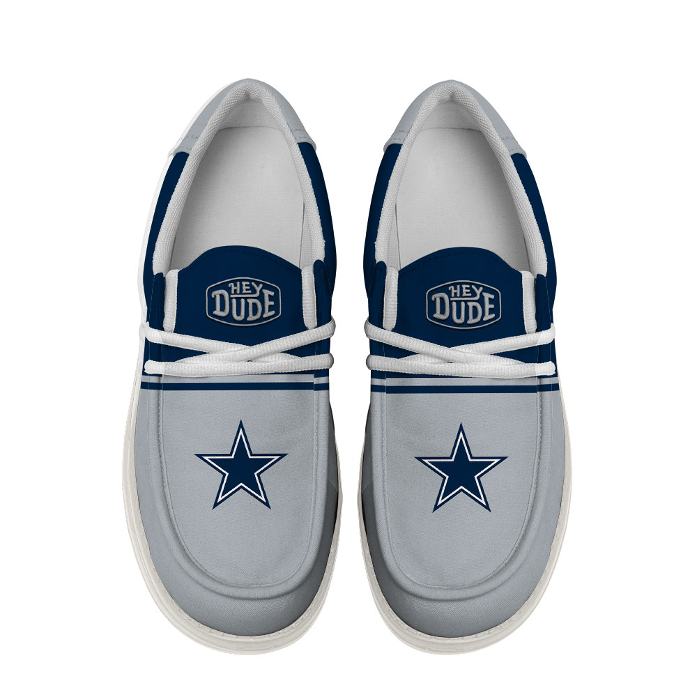 Dallas Cowboys Football Hey Dude Canvas Loafer Shoes For Men And Women - Image 4