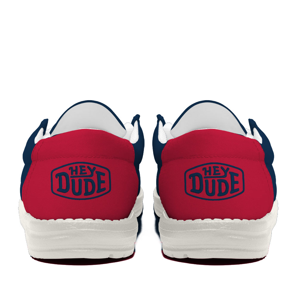 New England Patriots Football Hey Dude Canvas Loafer Shoes For Men And Women - Image 4