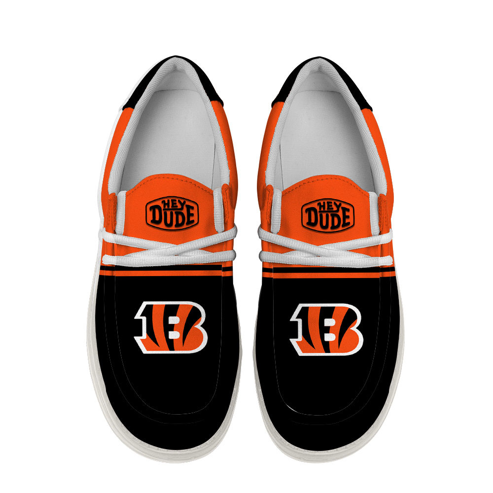Cincinnati Bengals Football Hey Dude Canvas Loafer Shoes For Men And Women - Image 4