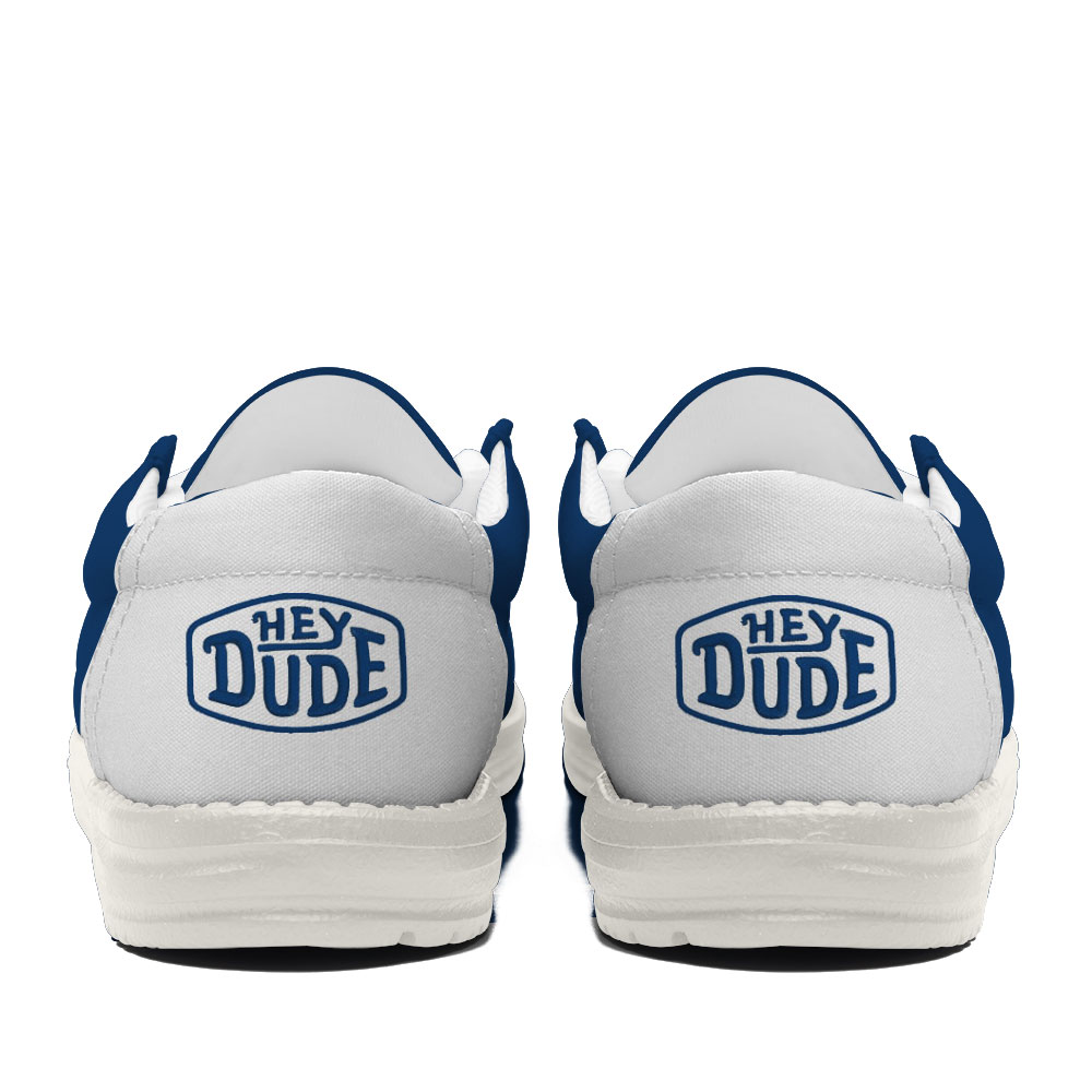 Indianapolis Colts Football Hey Dude Canvas Loafer Shoes For Men And Women - Image 4