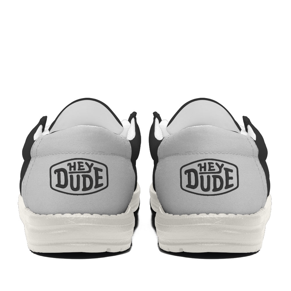 Las Vegas Raiders Football Hey Dude Canvas Loafer Shoes For Men And Women - Image 4