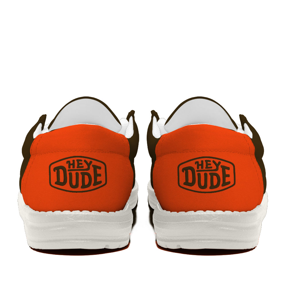 Cleveland Browns Football Hey Dude Canvas Loafer Shoes For Men And Women - Image 4