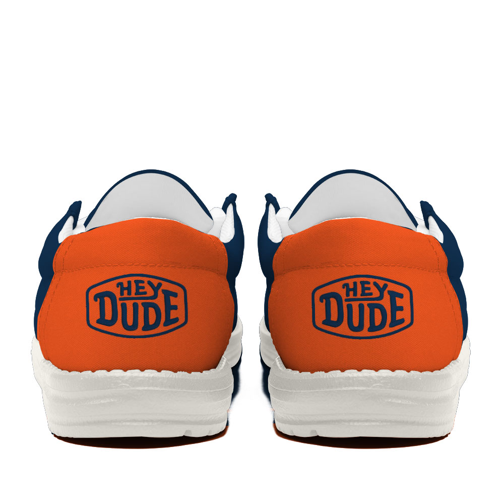 Denver Broncos Football Hey Dude Canvas Loafer Shoes For Men And Women - Image 4