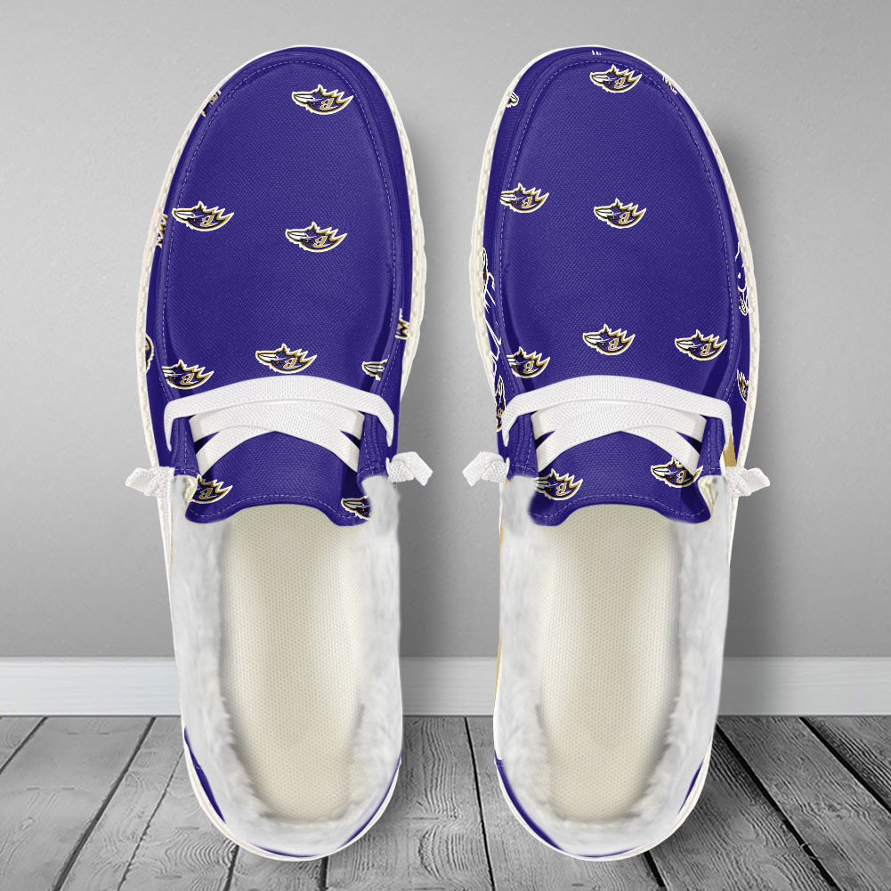 Baltimore Ravens Hey Dude With Warm Fur Lining Shoes - Image 2