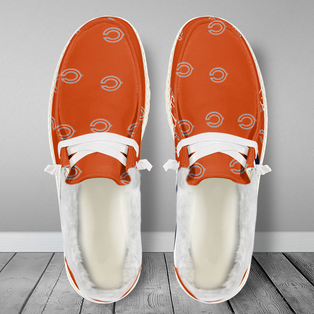 Chicago Bears Hey Dude With Warm Fur Lining Shoes - Image 2