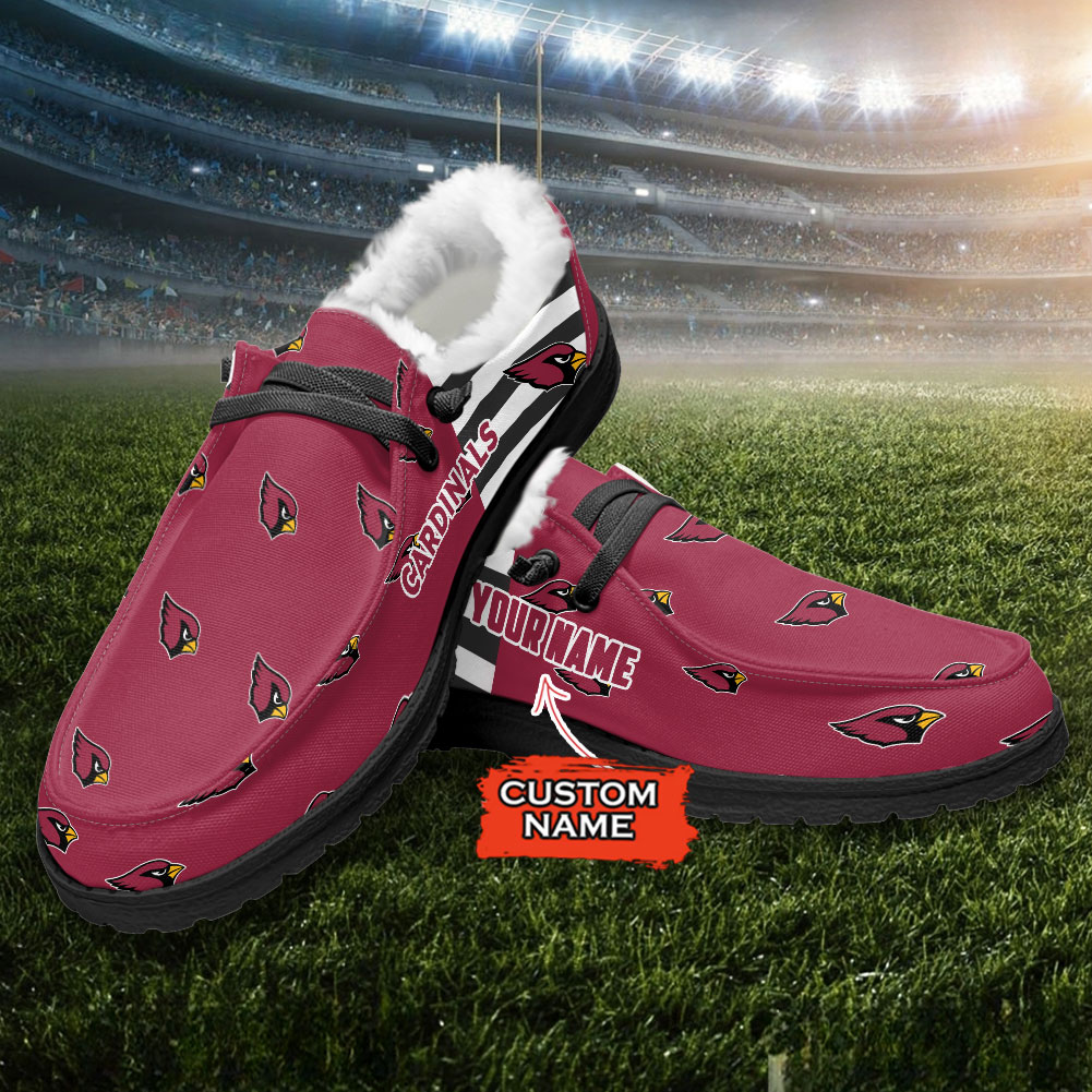 Arizona Cardinals Hey Dude With Warm Fur Lining Shoes - Image 3