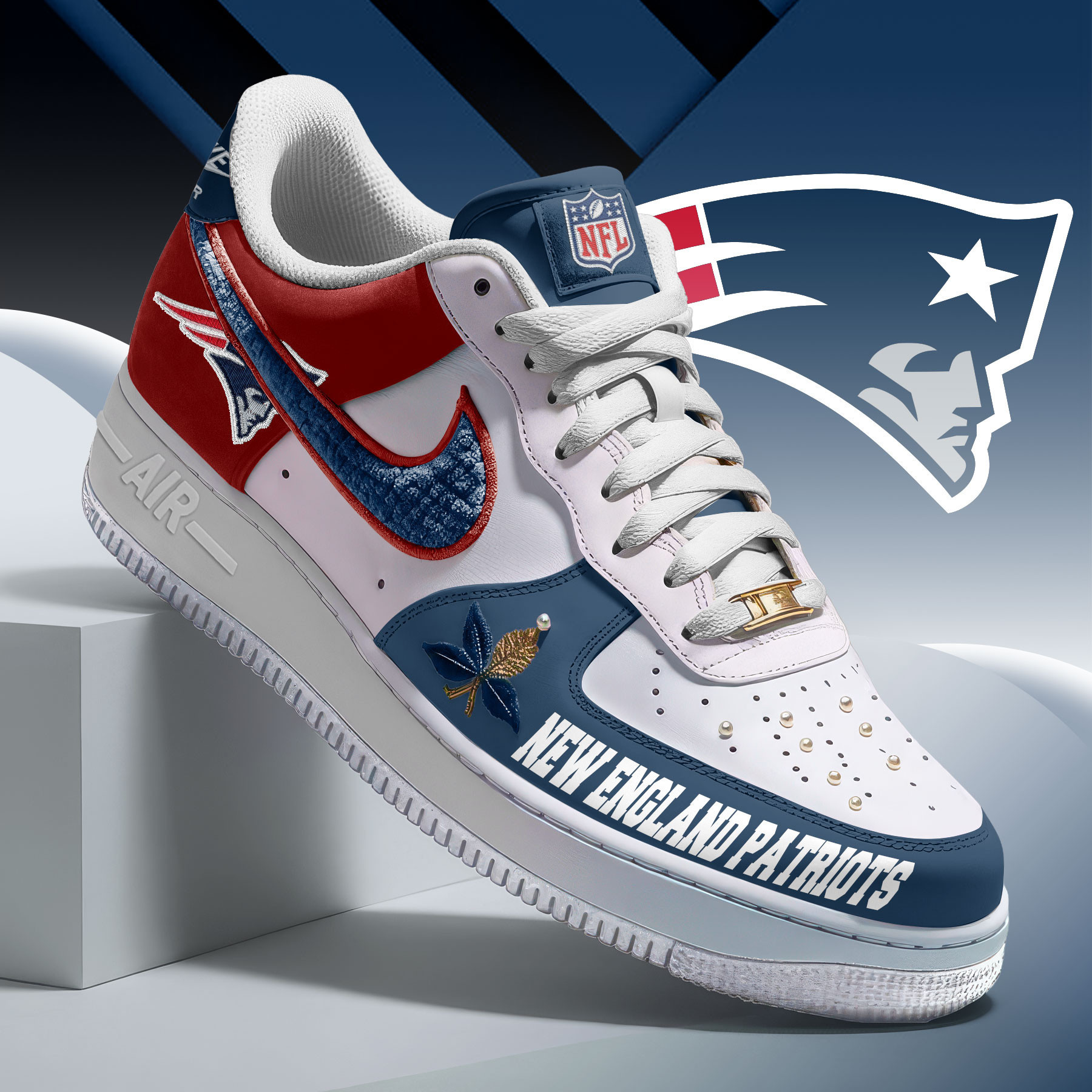 New England Patriots Premium Af1 Limited Edition - Perfect Gift For Fan - Image 2