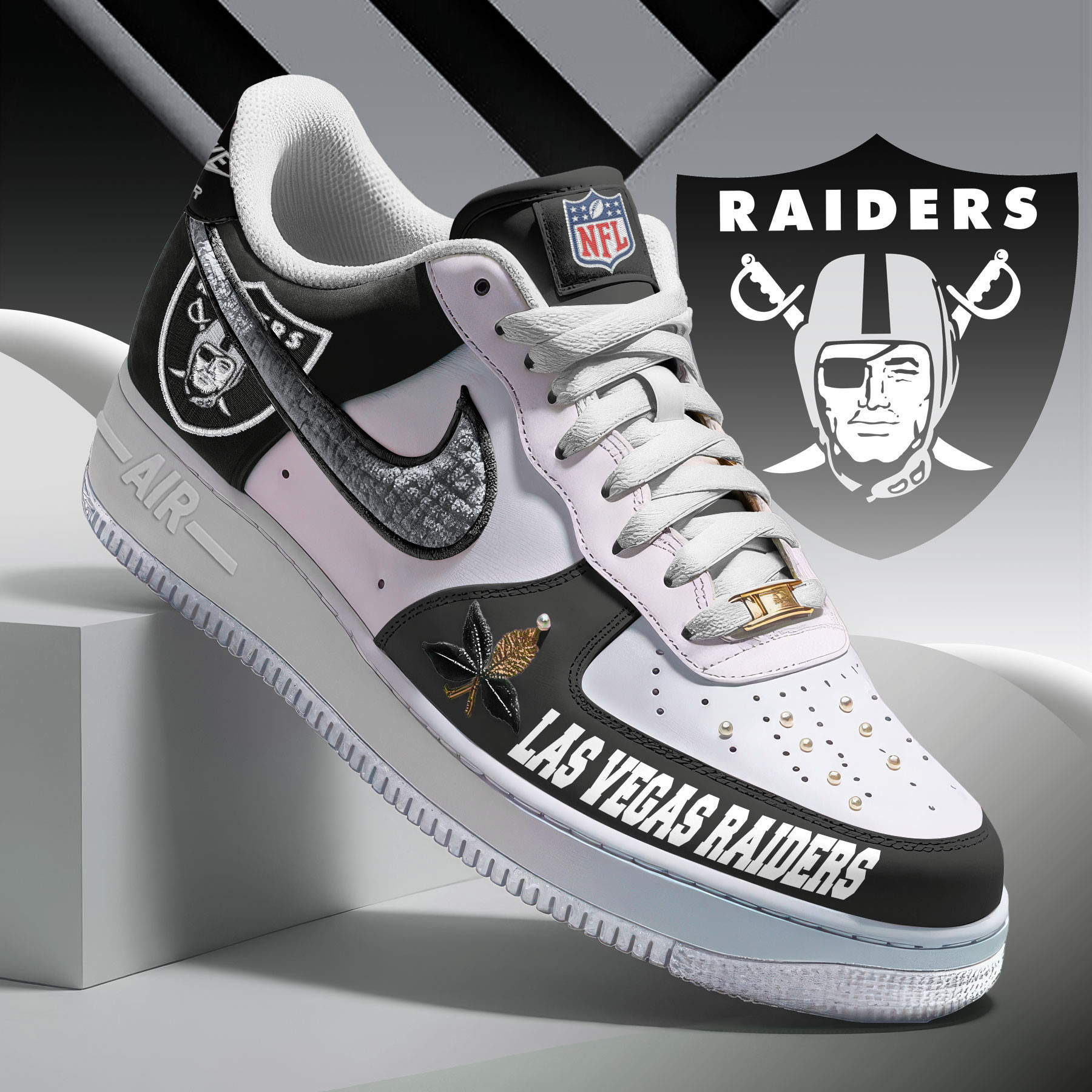 Las Vegas Raiders Premium Af1 Limited Edition - Perfect Gift For Fan - Image 2