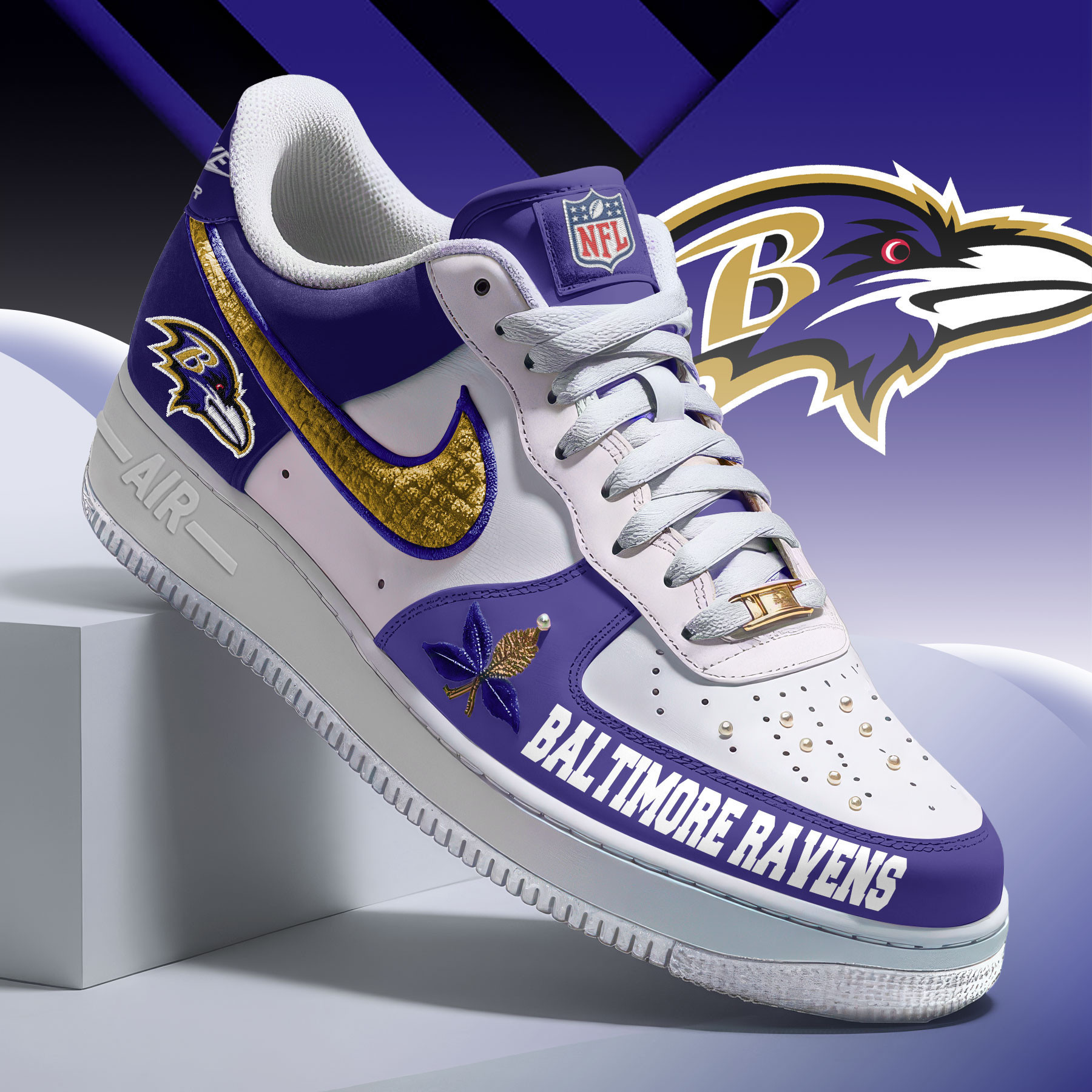 Baltimore Ravens Premium Af1 Limited Edition - Perfect Gift For Fan - Image 2