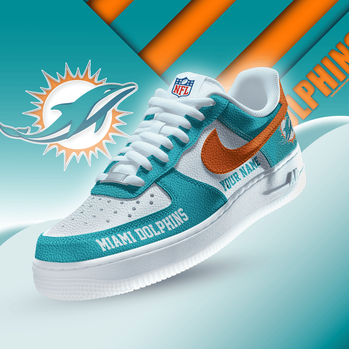 Miami Dolphins Premium Af1 Limited Edition - Image 2