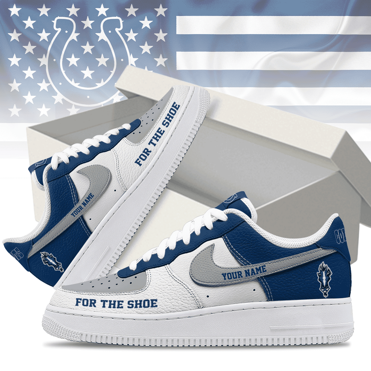 Indianapolis Colts Premium Af1 Shoes Limited Edition Ny - Image 2