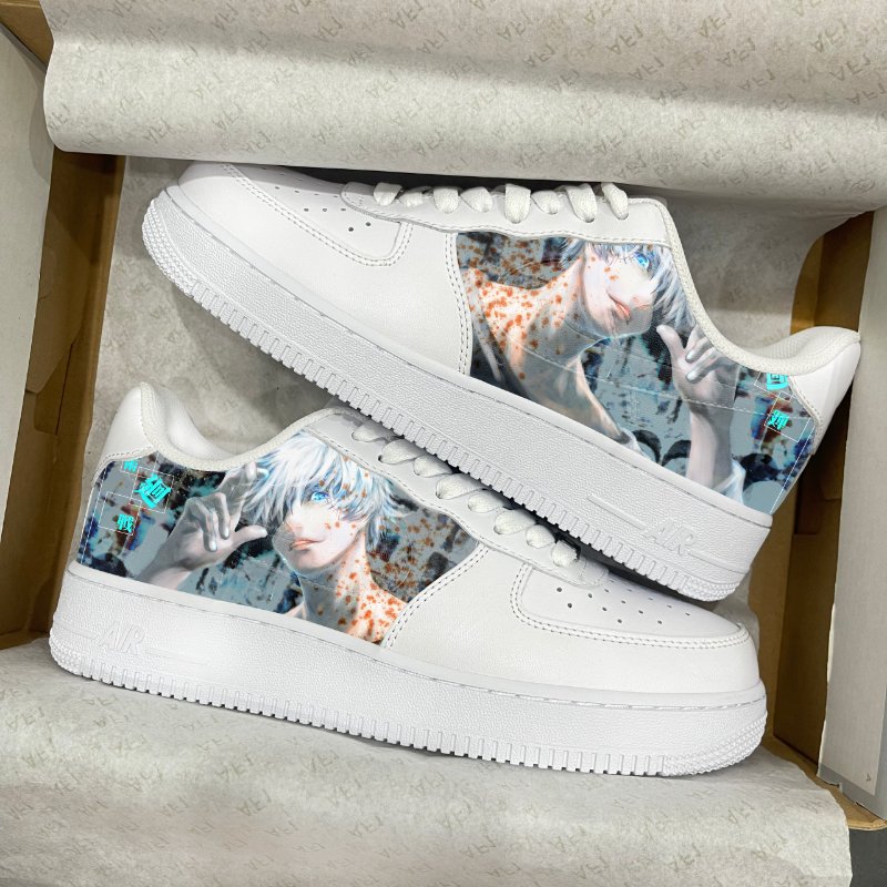 Jujutsu Kaisen Air Force 1 Custom Printed Shoes Reincarnated Into A Place Called Jujutsu Kaisen