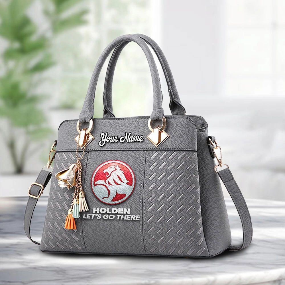 Holden Logo Personalized PU Leather Handbag Custom Name For Women - Image 3