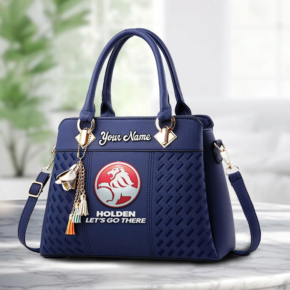 Holden Logo Personalized PU Leather Handbag Custom Name For Women - Image 4