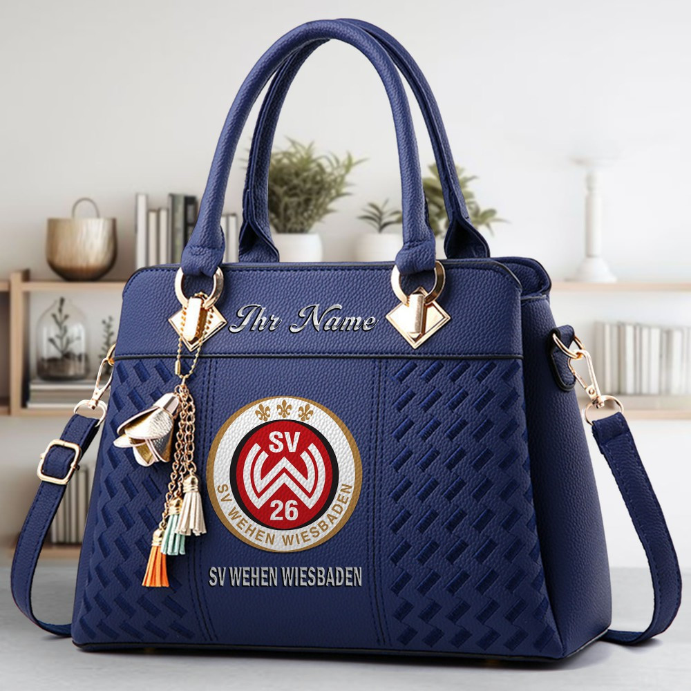 Wehen Wiesbaden Crossbody Zip Hand Bag With Tassel Custom Name For Women - Image 2