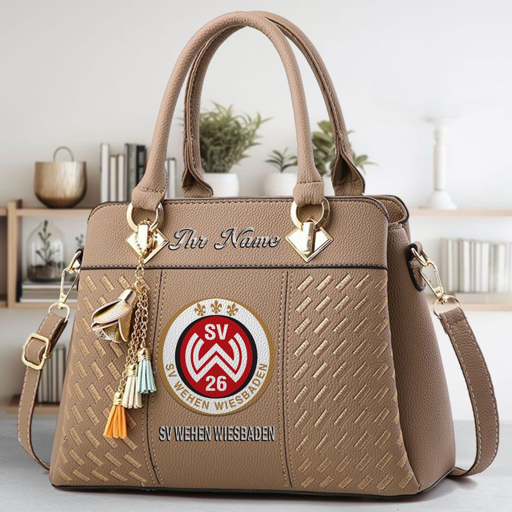 Wehen Wiesbaden Crossbody Zip Hand Bag With Tassel Custom Name For Women - Image 3