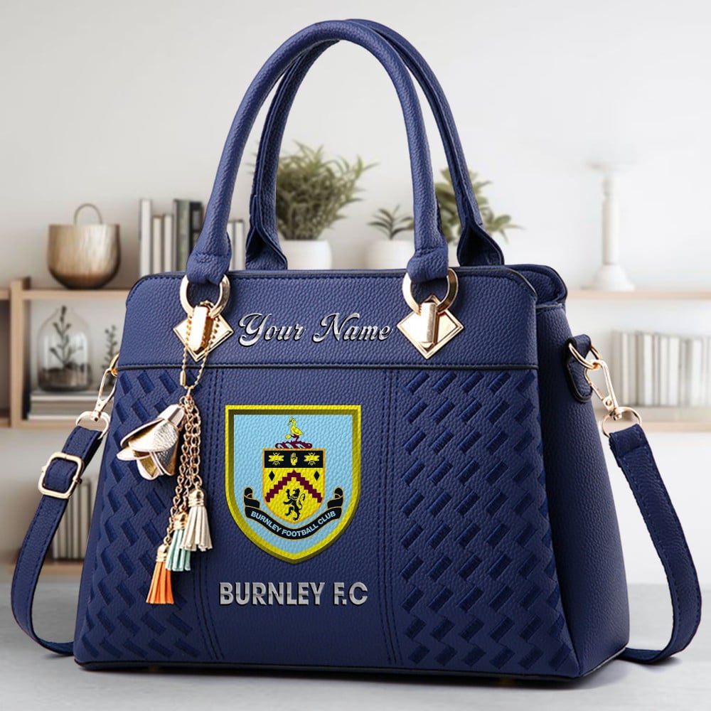 Burnley F.C Crossbody Zip Hand Bag With Tassel Custom Name For Women - Image 2