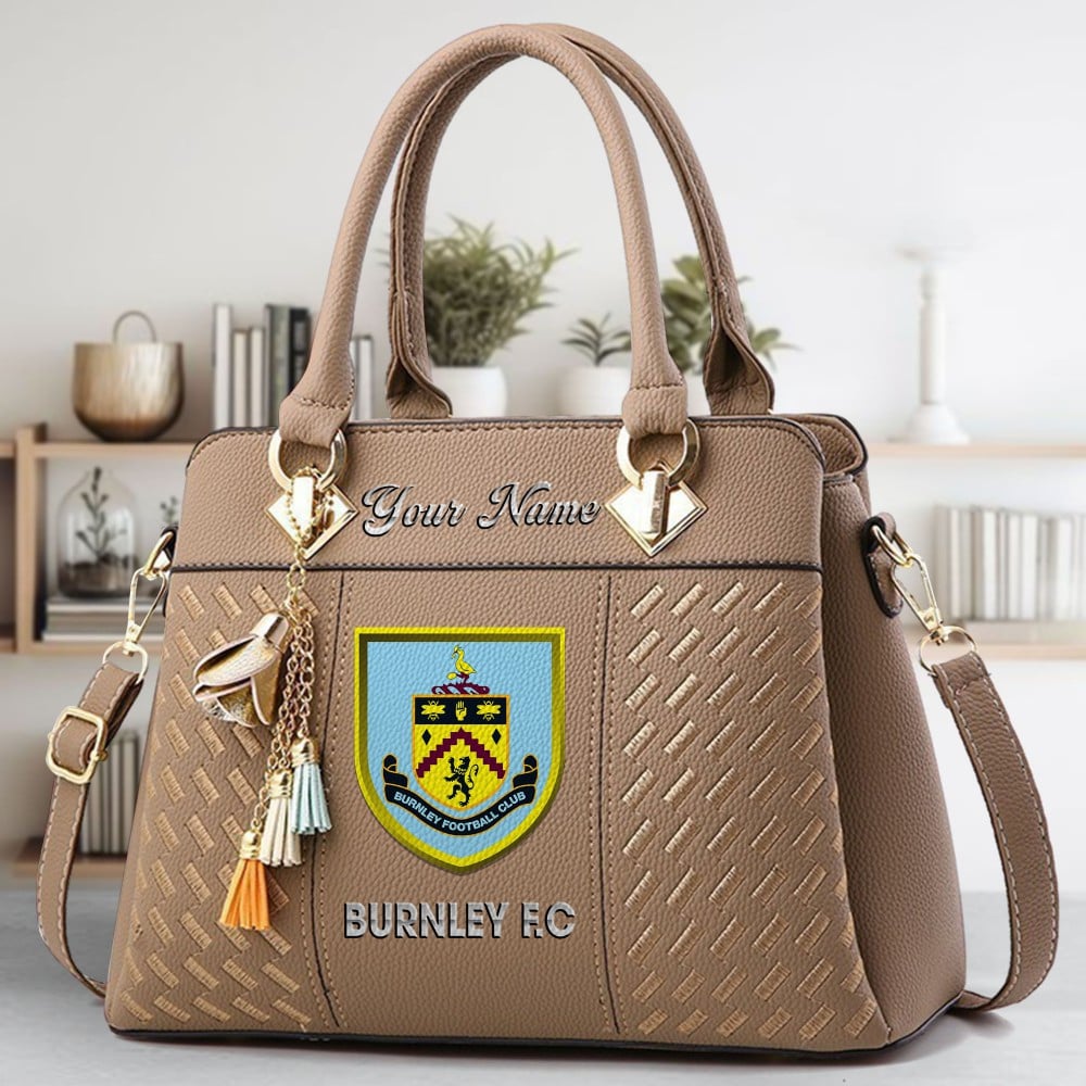 Burnley F.C Crossbody Zip Hand Bag With Tassel Custom Name For Women - Image 3