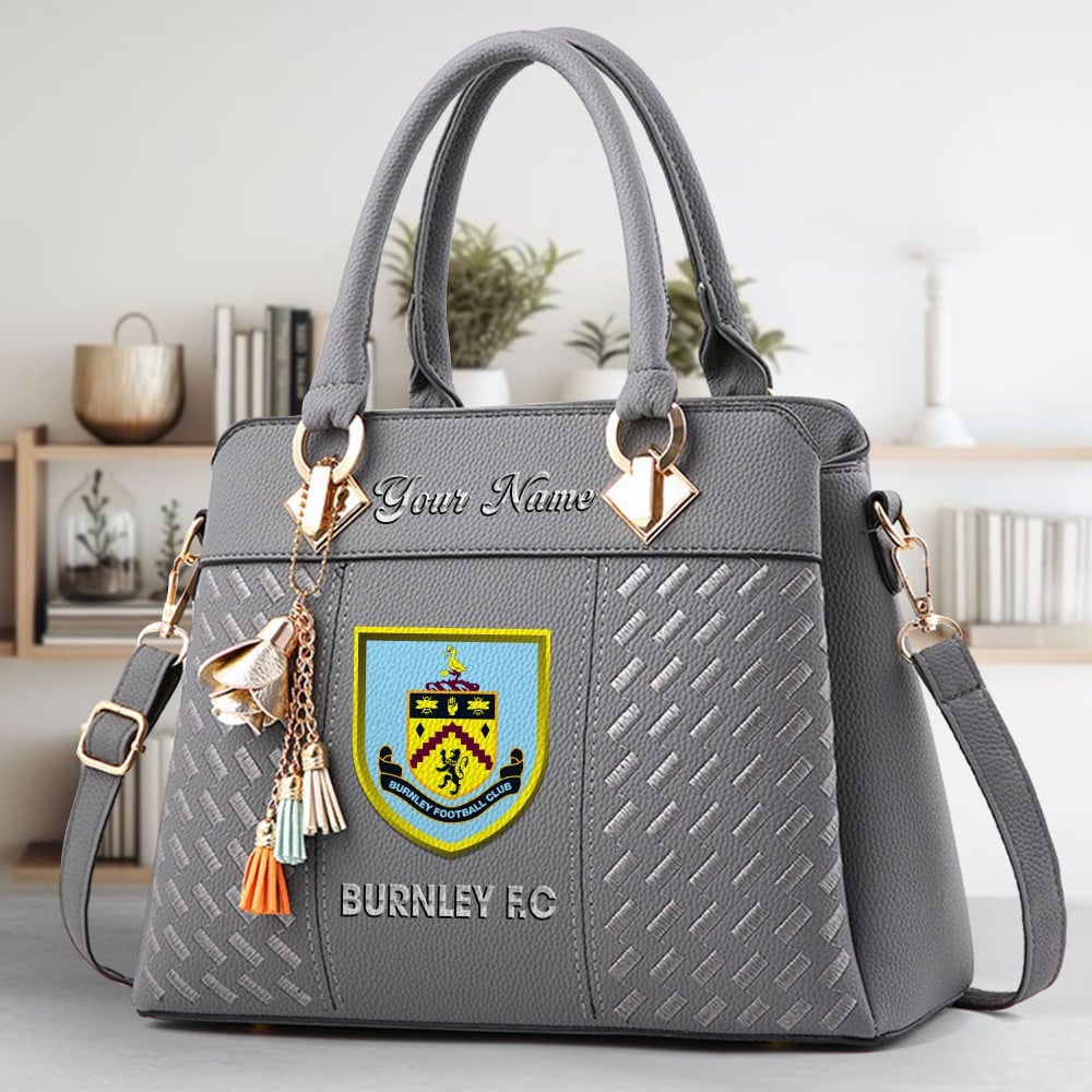 Burnley F.C Crossbody Zip Hand Bag With Tassel Custom Name For Women - Image 4