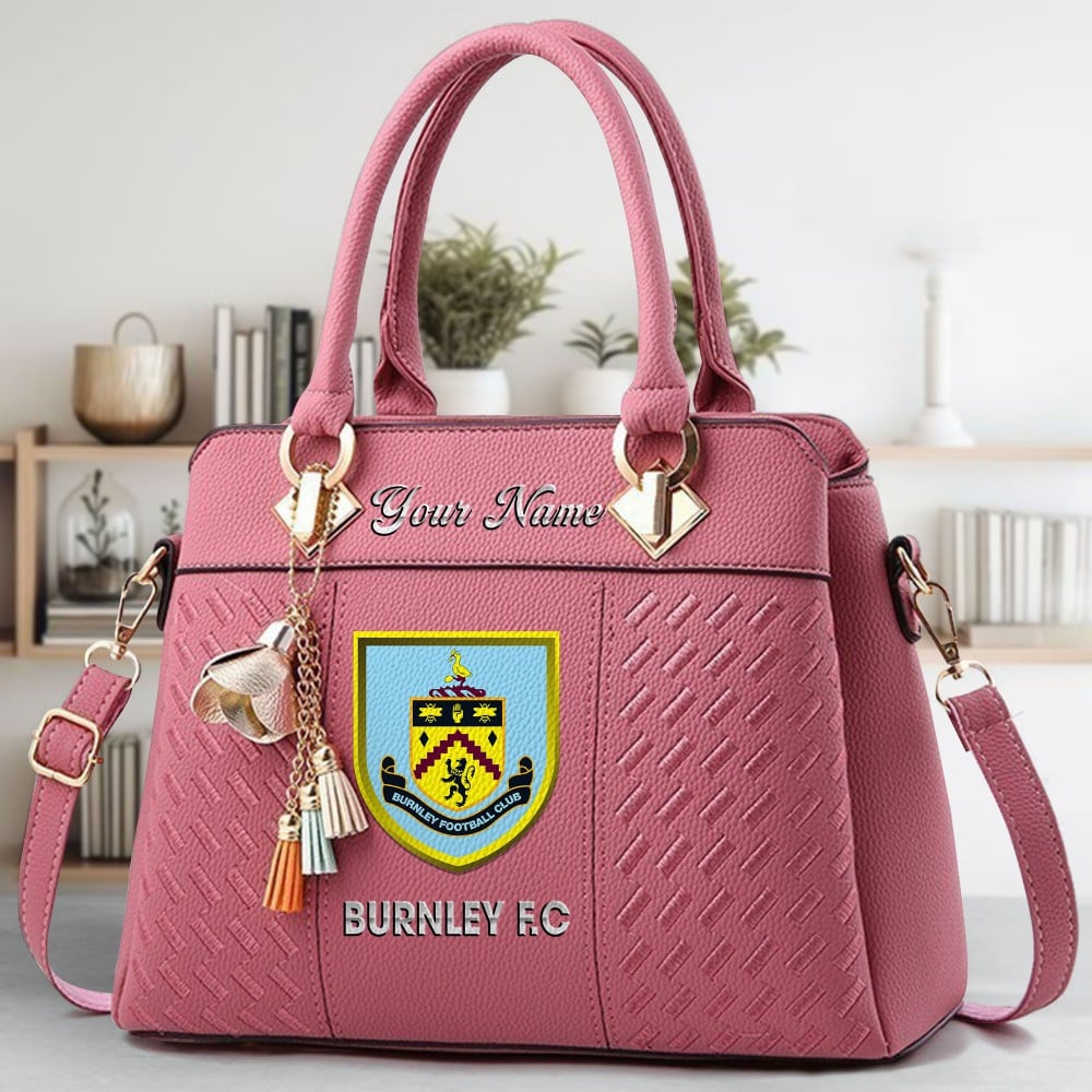 Burnley F.C Crossbody Zip Hand Bag With Tassel Custom Name For Women - Image 5