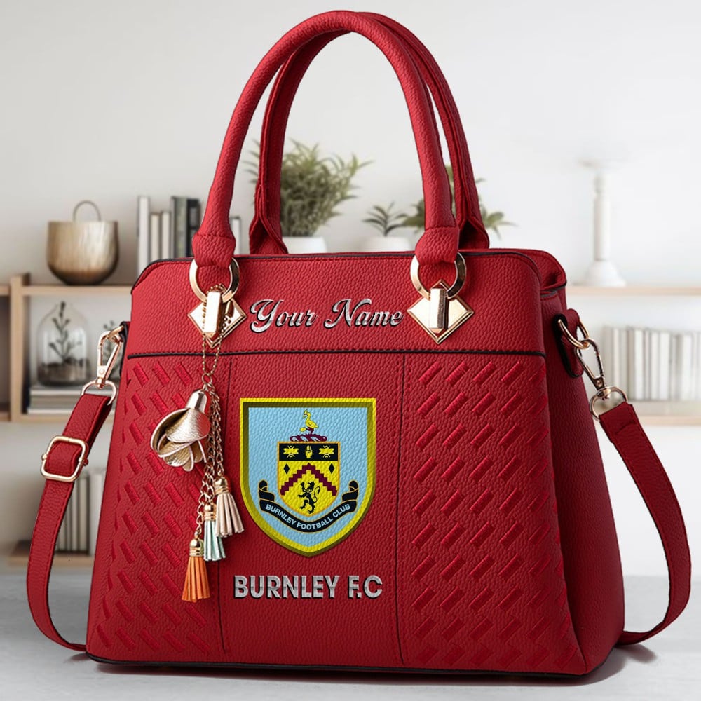 Burnley F.C Crossbody Zip Hand Bag With Tassel Custom Name For Women - Image 6