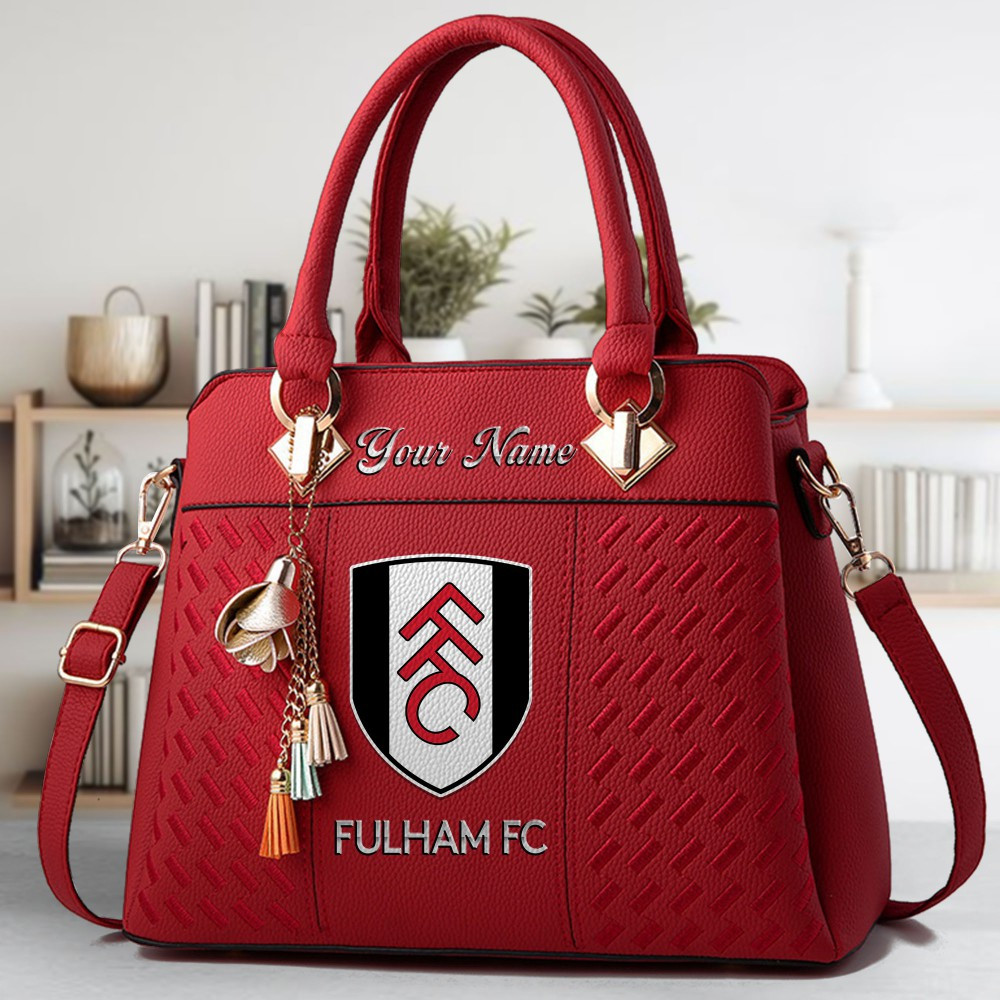 Fulham F.C Crossbody Zip Hand Bag With Tassel Custom Name For Women - Image 6