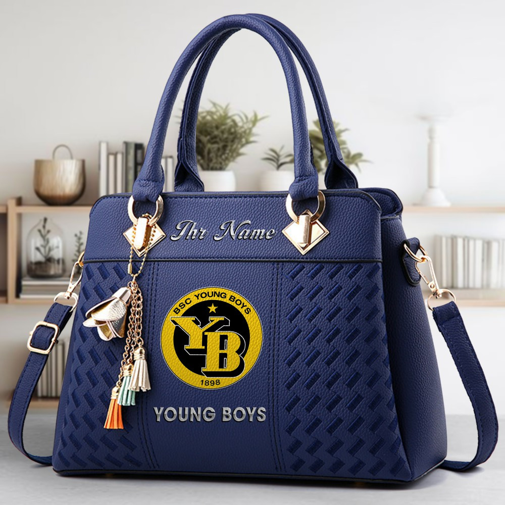 BSC Young Boys Logo Crossbody Zip Hand Bag With Tassel Custom Name For Women - Image 2
