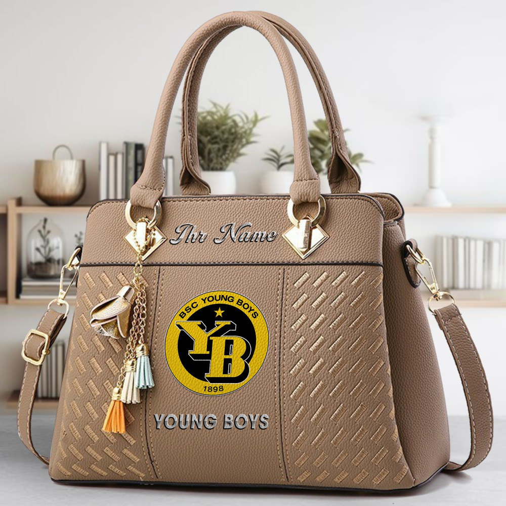 BSC Young Boys Logo Crossbody Zip Hand Bag With Tassel Custom Name For Women - Image 3