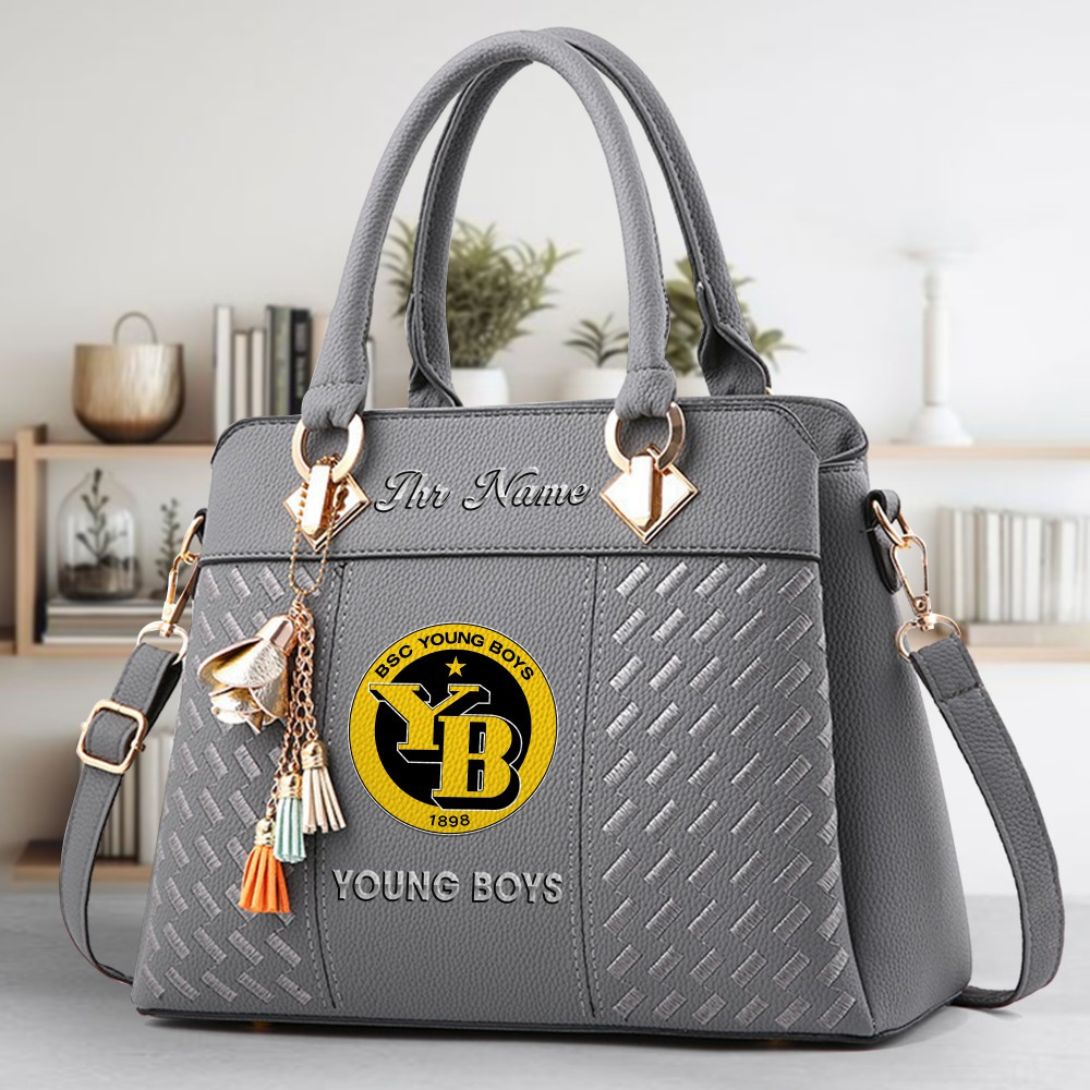 BSC Young Boys Logo Crossbody Zip Hand Bag With Tassel Custom Name For Women - Image 4