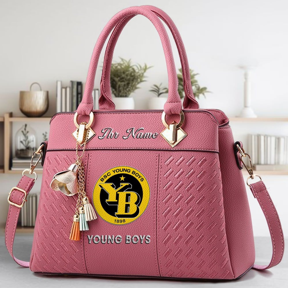 BSC Young Boys Logo Crossbody Zip Hand Bag With Tassel Custom Name For Women - Image 5