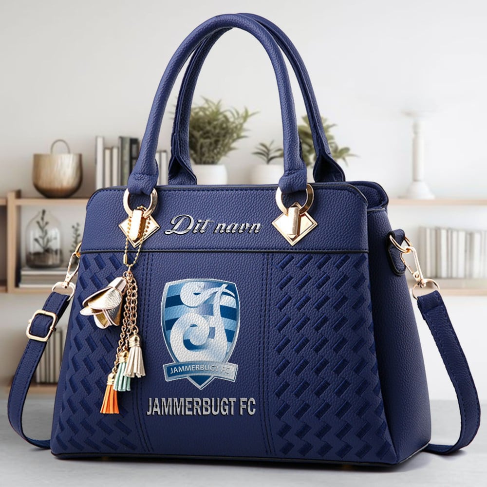 Jammerbugt FC Logo Crossbody Zip Hand Bag With Tassel Custom Name For Women - Image 2