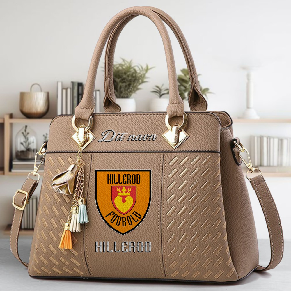 Hillerod Fodbold Logo Crossbody Zip Hand Bag With Tassel Custom Name For Women - Image 3