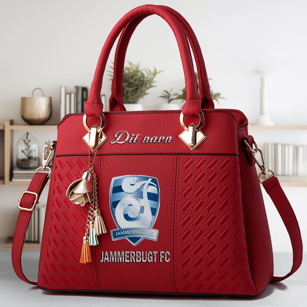 Jammerbugt FC Logo Crossbody Zip Hand Bag With Tassel Custom Name For Women - Image 6