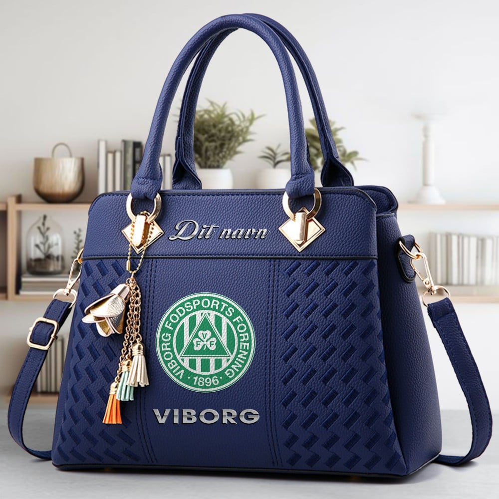Viborg Logo Crossbody Zip Hand Bag With Tassel Custom Name For Women - Image 2